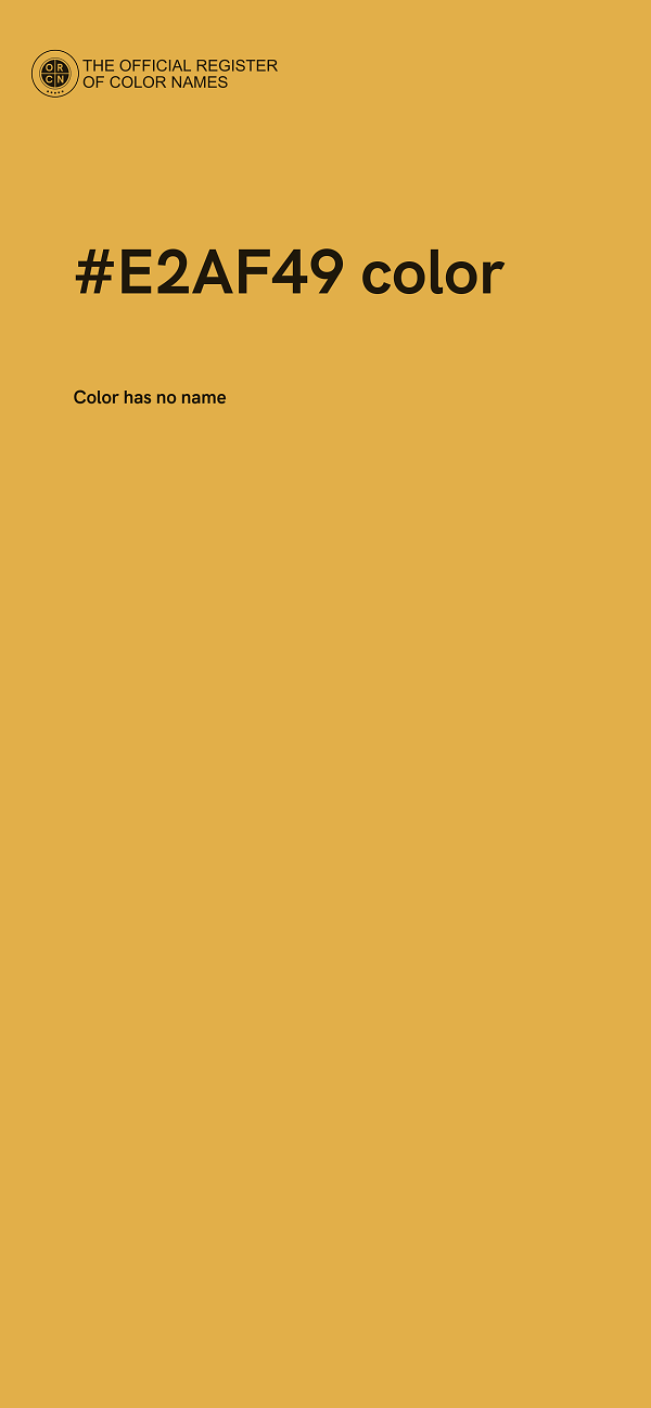 #E2AF49 color image