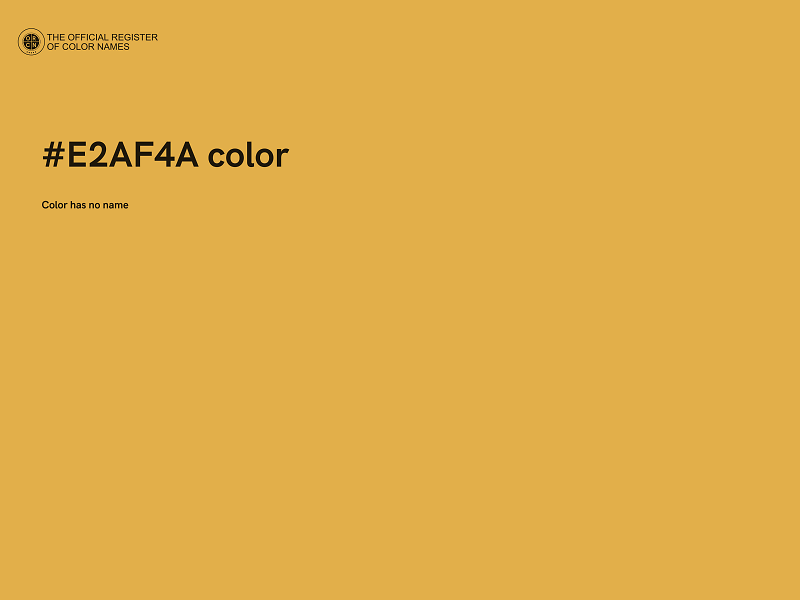 #E2AF4A color image