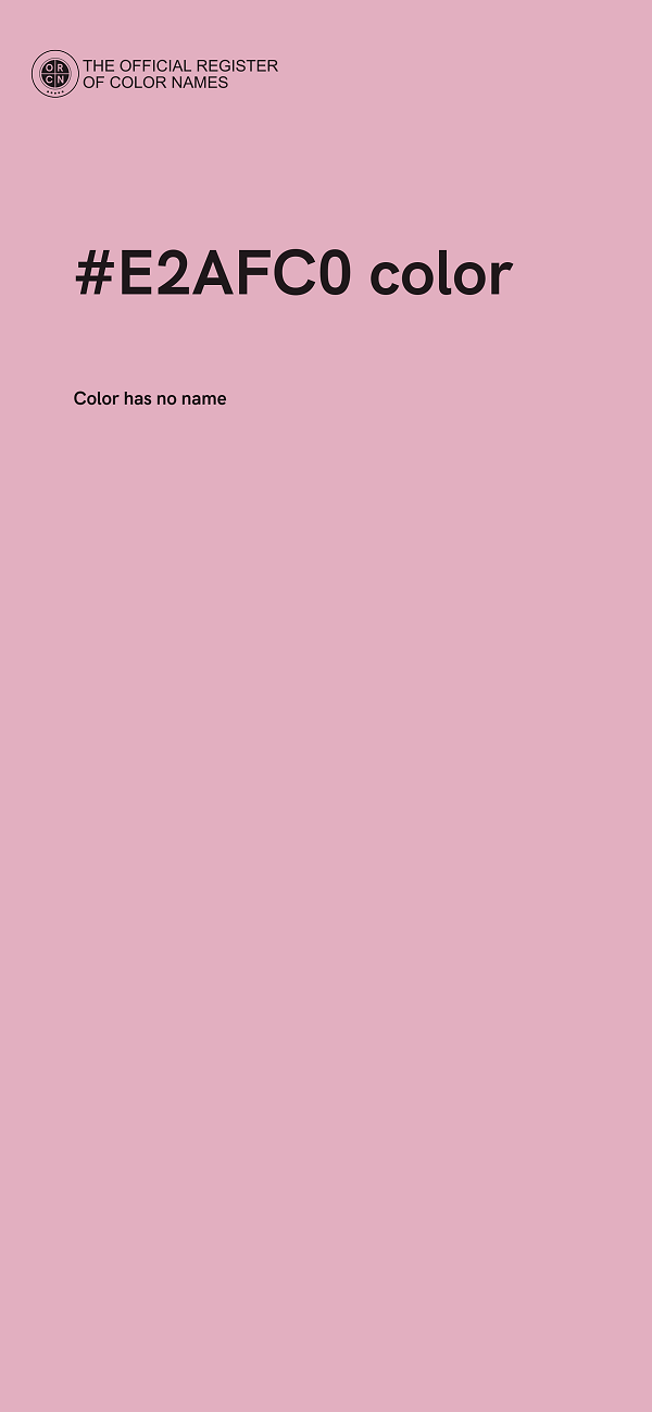 #E2AFC0 color image