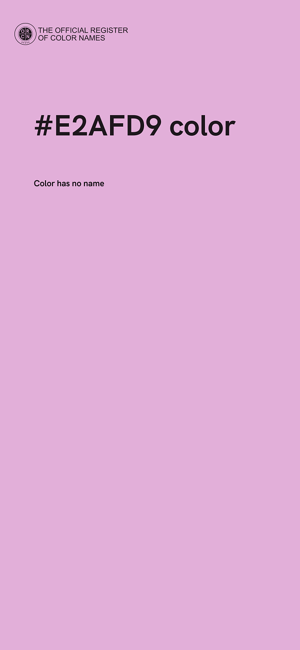 #E2AFD9 color image