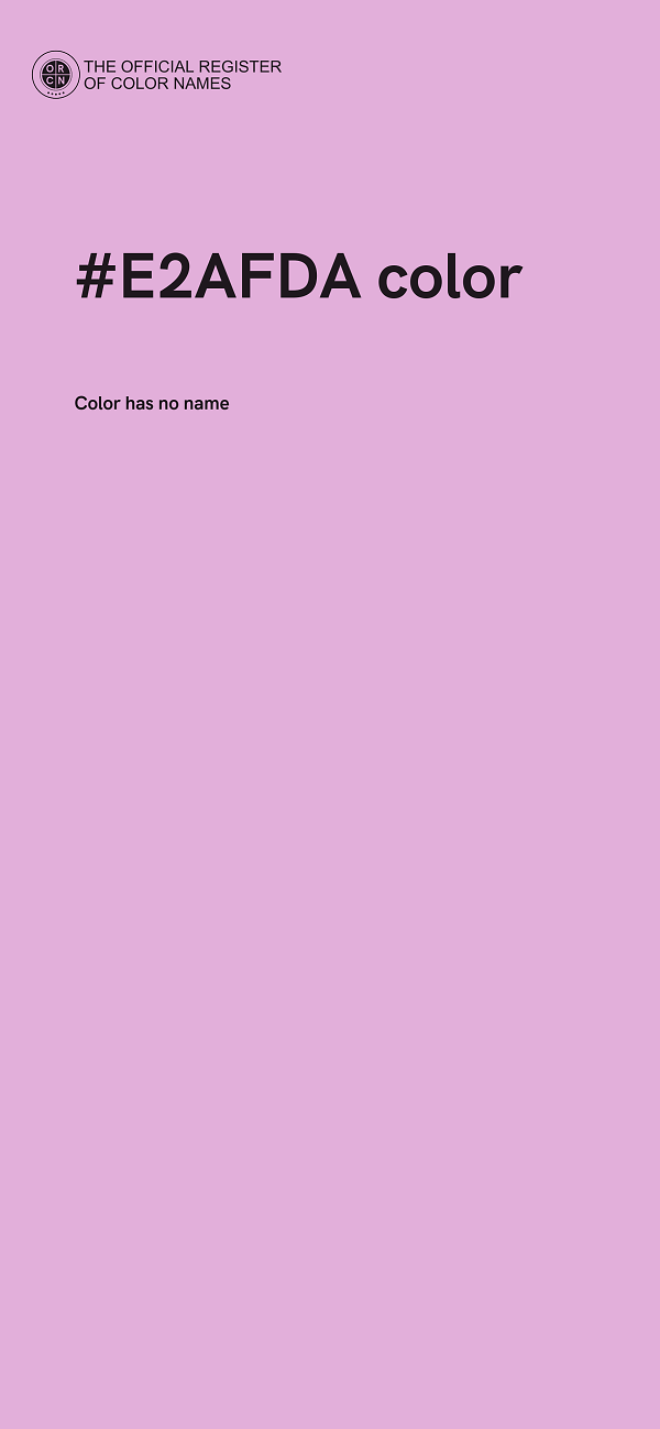 #E2AFDA color image