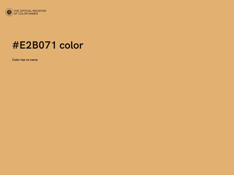 #E2B071 color image