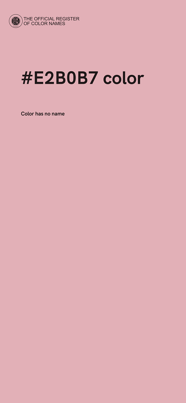 #E2B0B7 color image