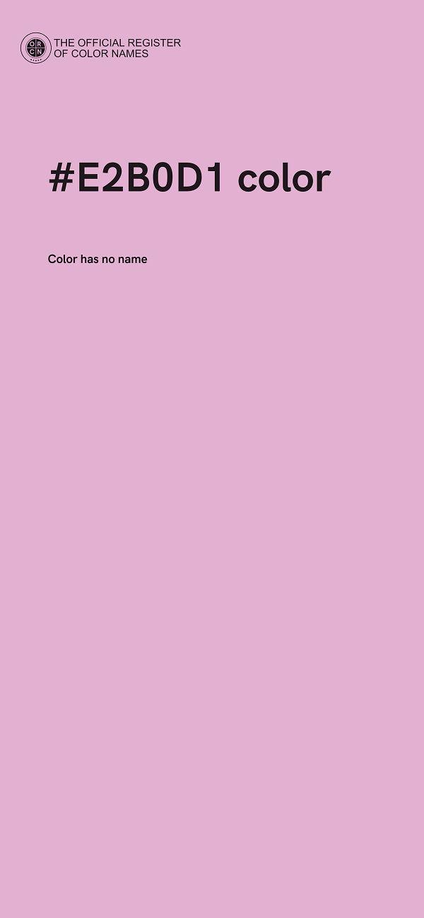 #E2B0D1 color image