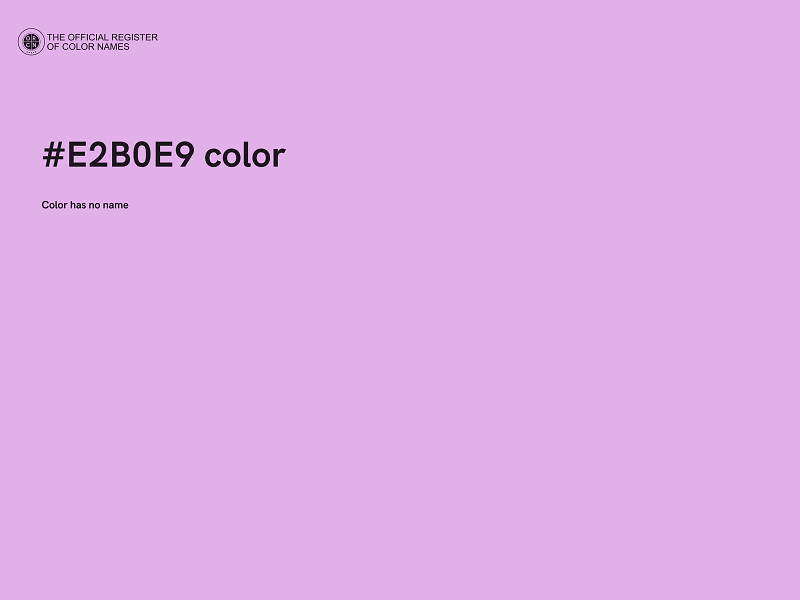 #E2B0E9 color image