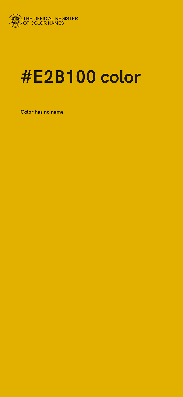 #E2B100 color image