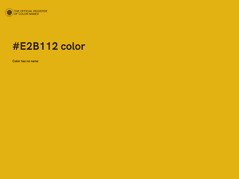 #E2B112 color image