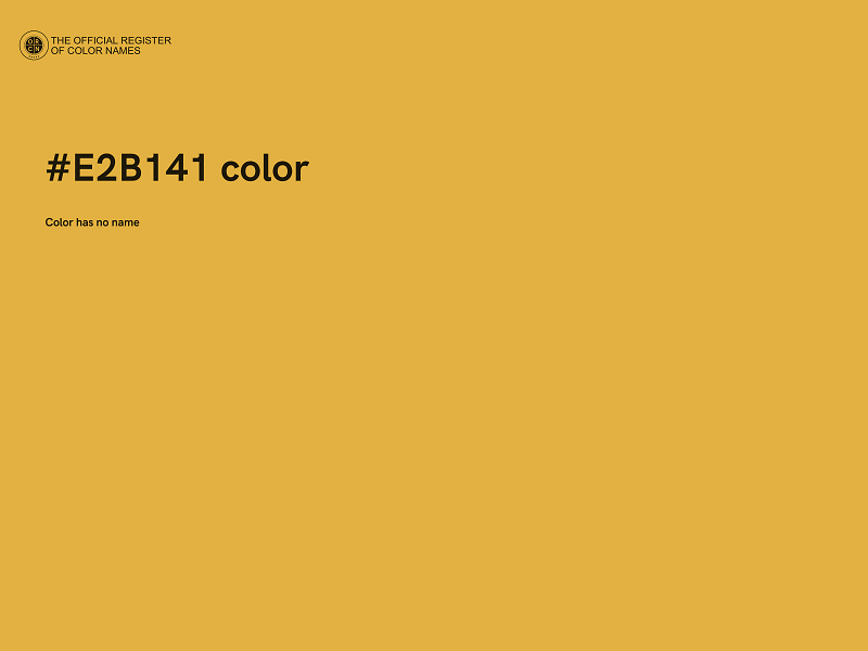 #E2B141 color image