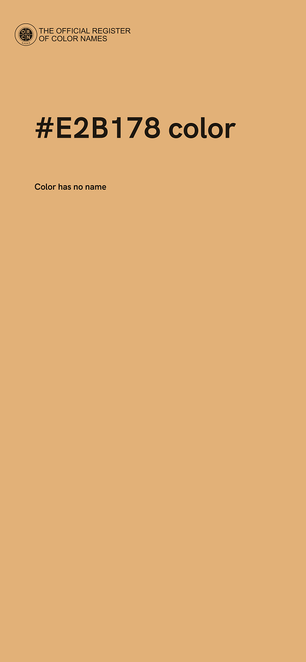 #E2B178 color image