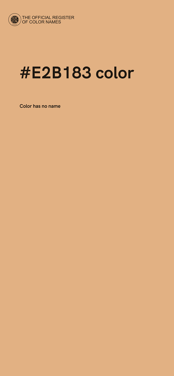 #E2B183 color image