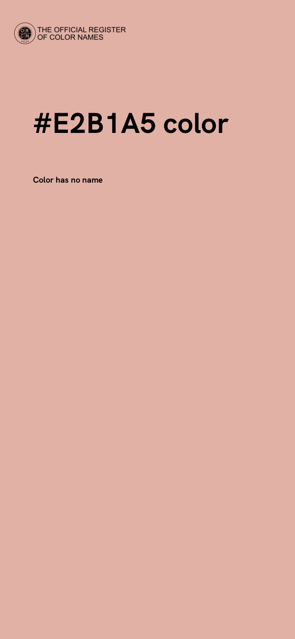 #E2B1A5 color image