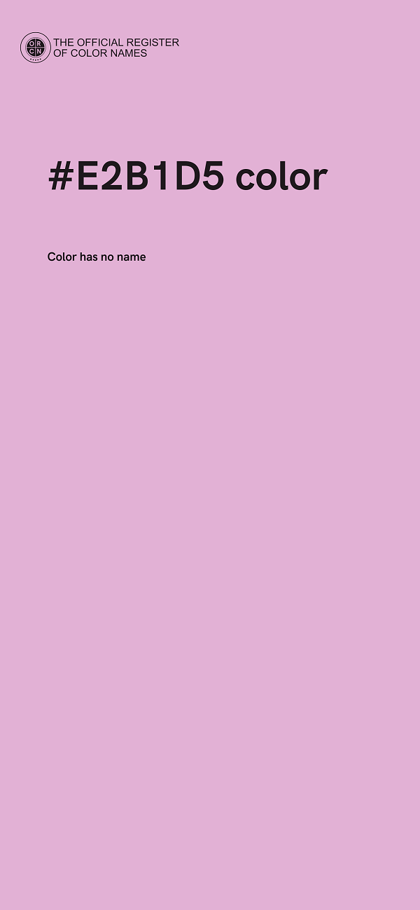 #E2B1D5 color image