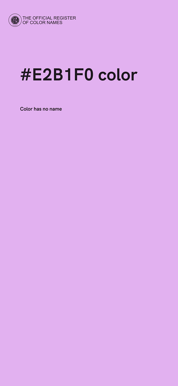 #E2B1F0 color image