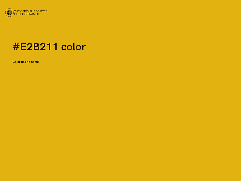 #E2B211 color image