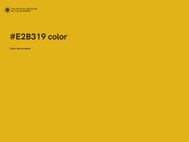 #E2B319 color image