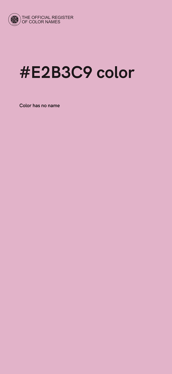 #E2B3C9 color image