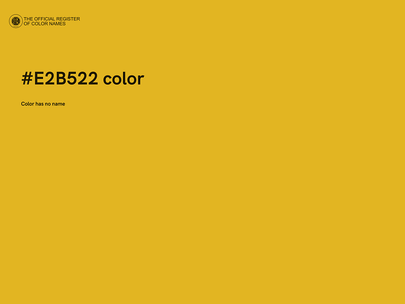 #E2B522 color image