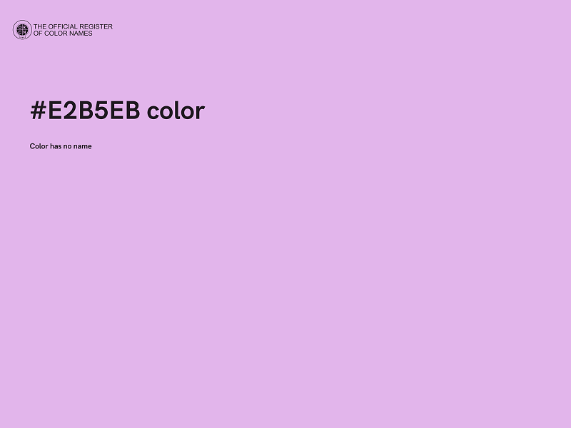 #E2B5EB color image