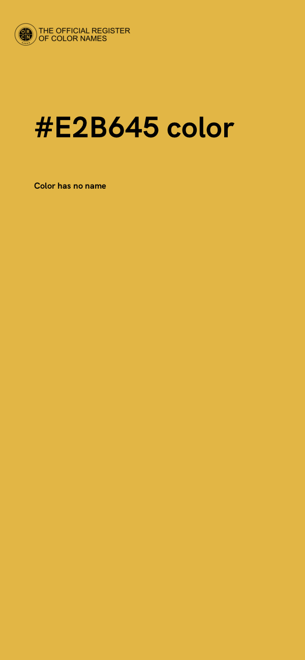 #E2B645 color image