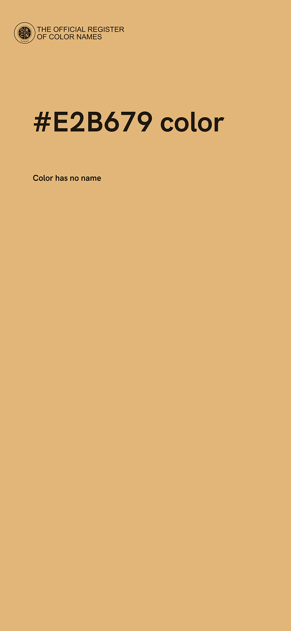 #E2B679 color image