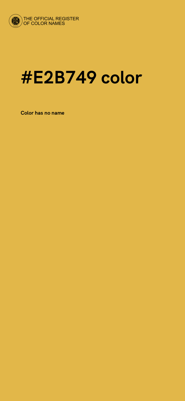 #E2B749 color image