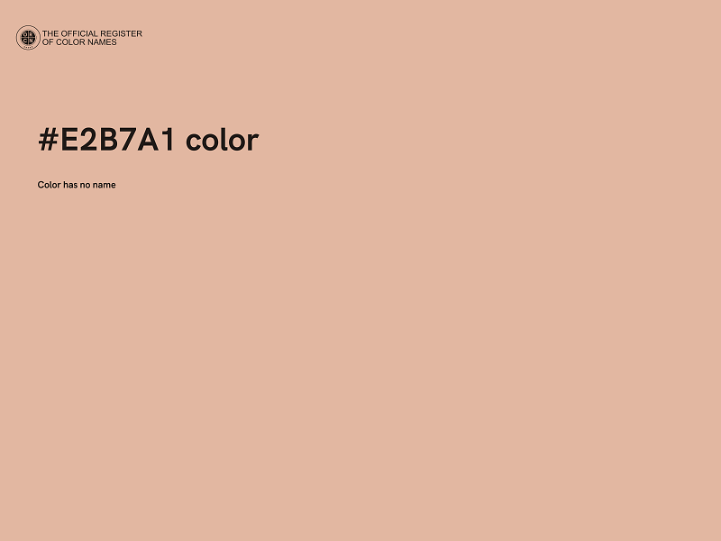 #E2B7A1 color image