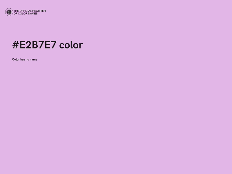 #E2B7E7 color image