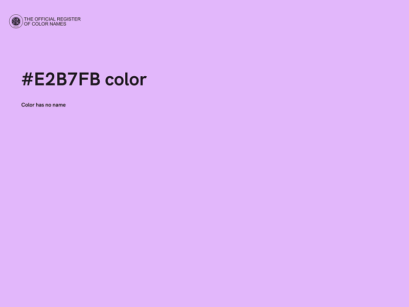 #E2B7FB color image