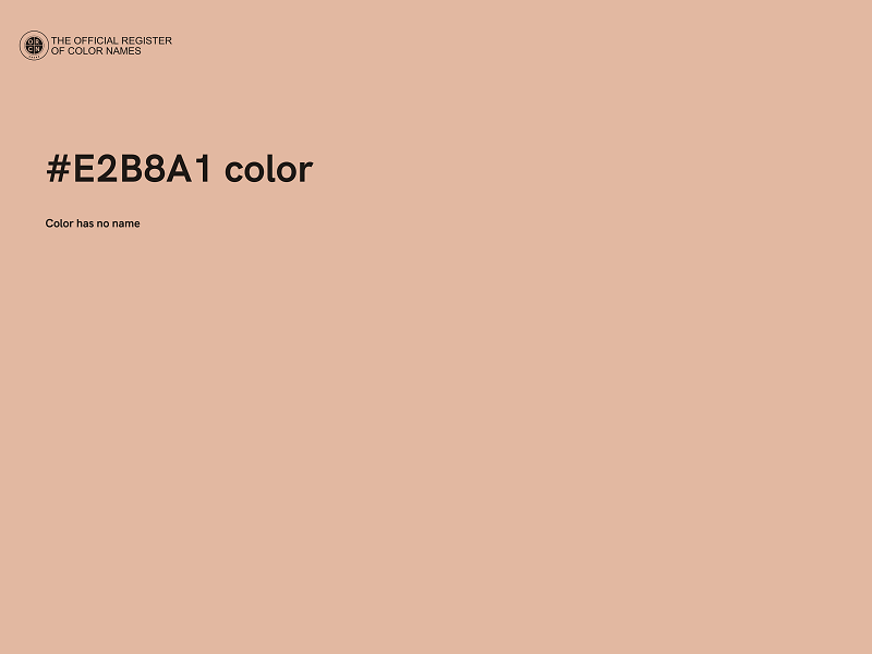 #E2B8A1 color image