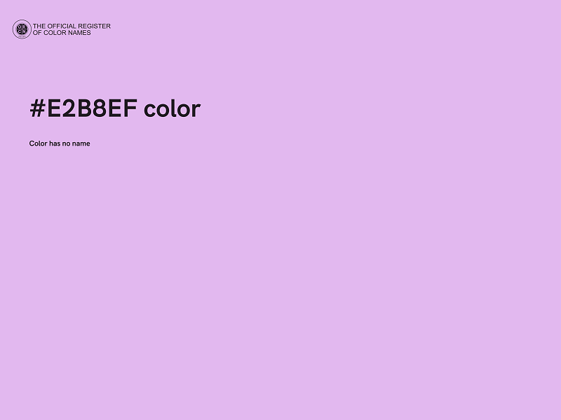 #E2B8EF color image