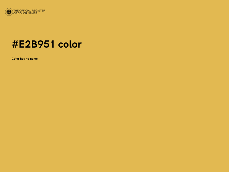 #E2B951 color image