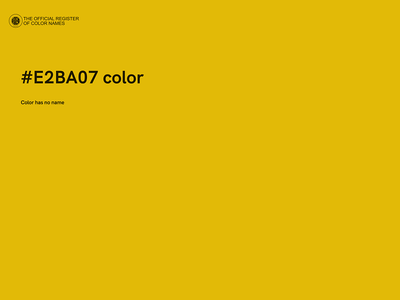#E2BA07 color image