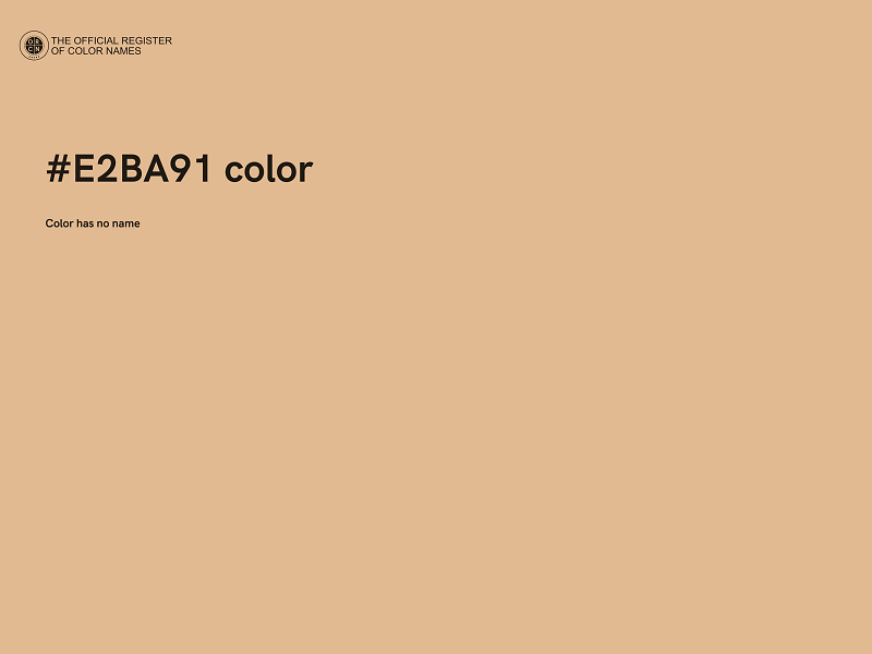 #E2BA91 color image