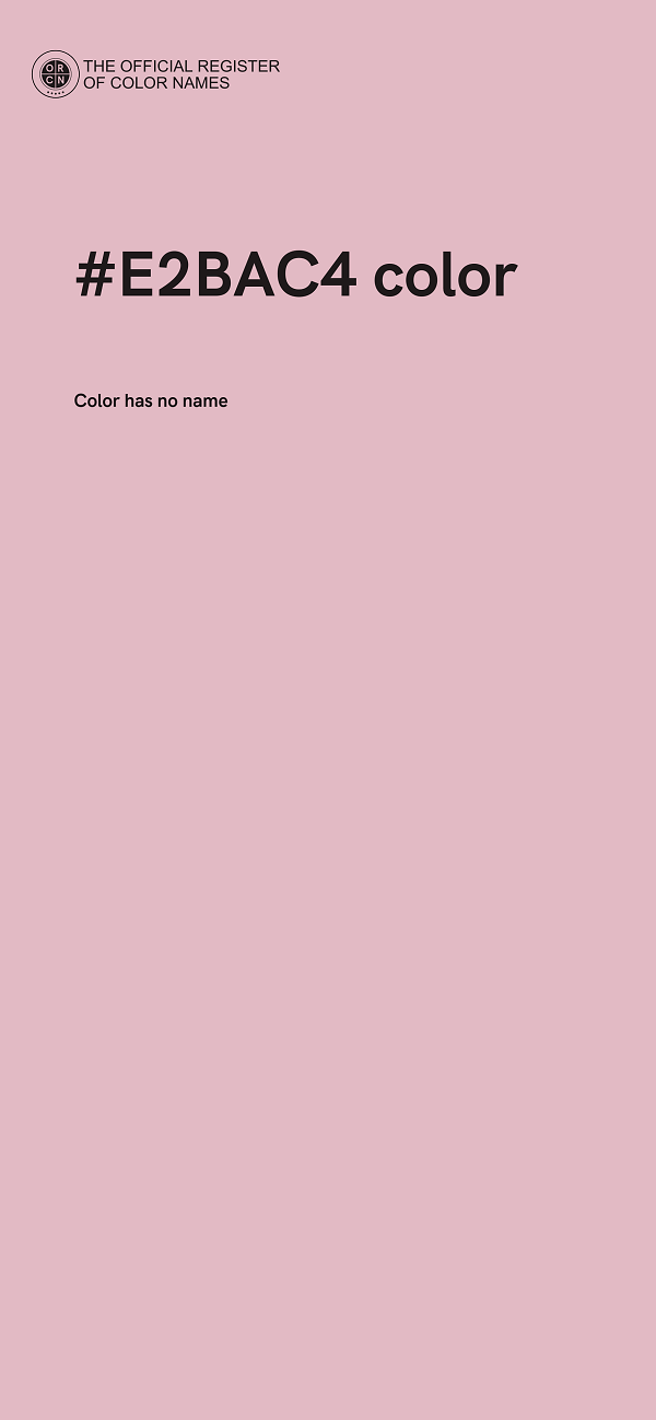 #E2BAC4 color image