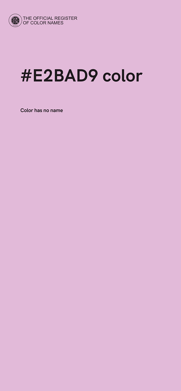 #E2BAD9 color image