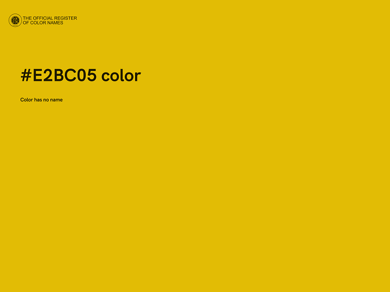 #E2BC05 color image