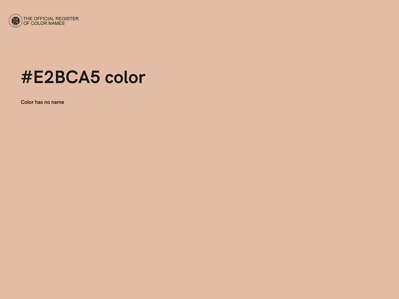 #E2BCA5 color image