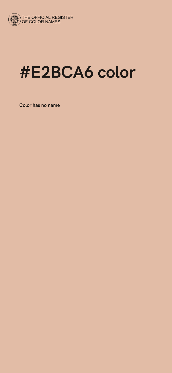 #E2BCA6 color image