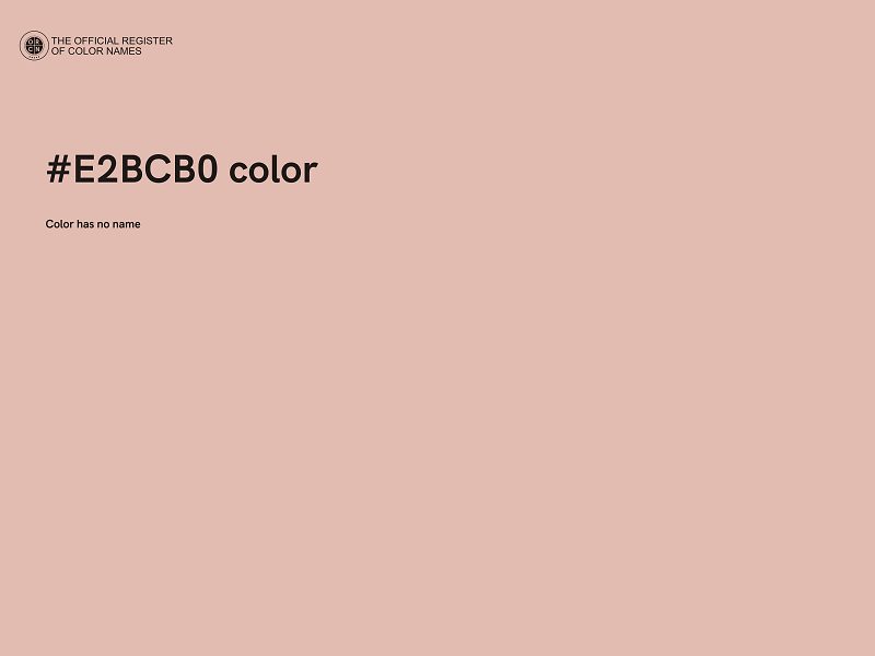 #E2BCB0 color image