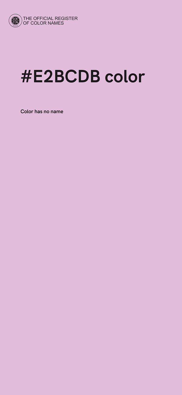 #E2BCDB color image