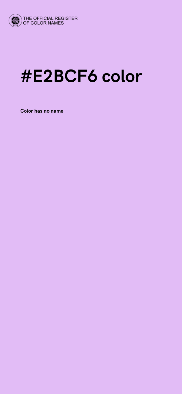 #E2BCF6 color image