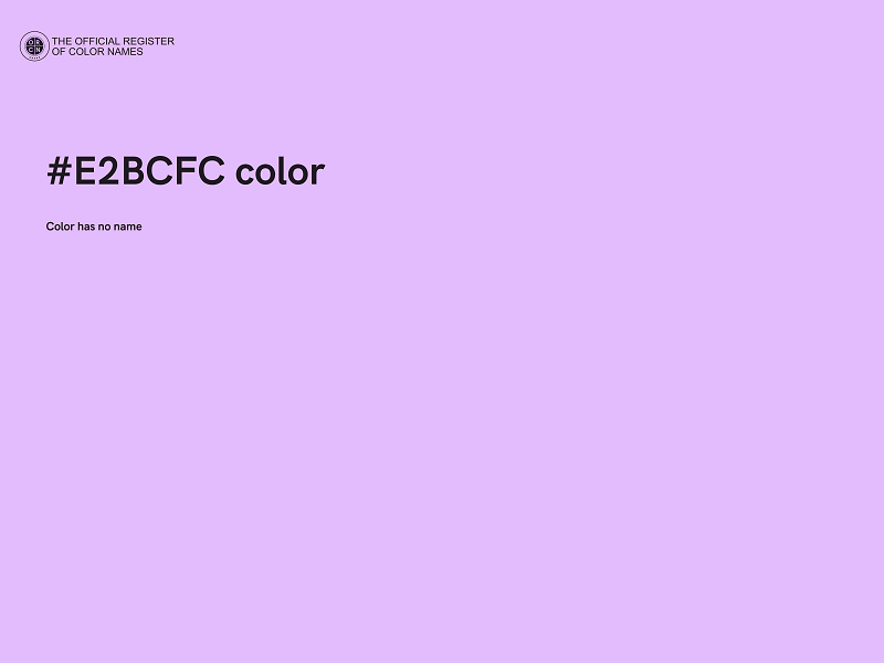#E2BCFC color image