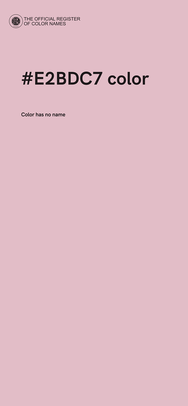 #E2BDC7 color image