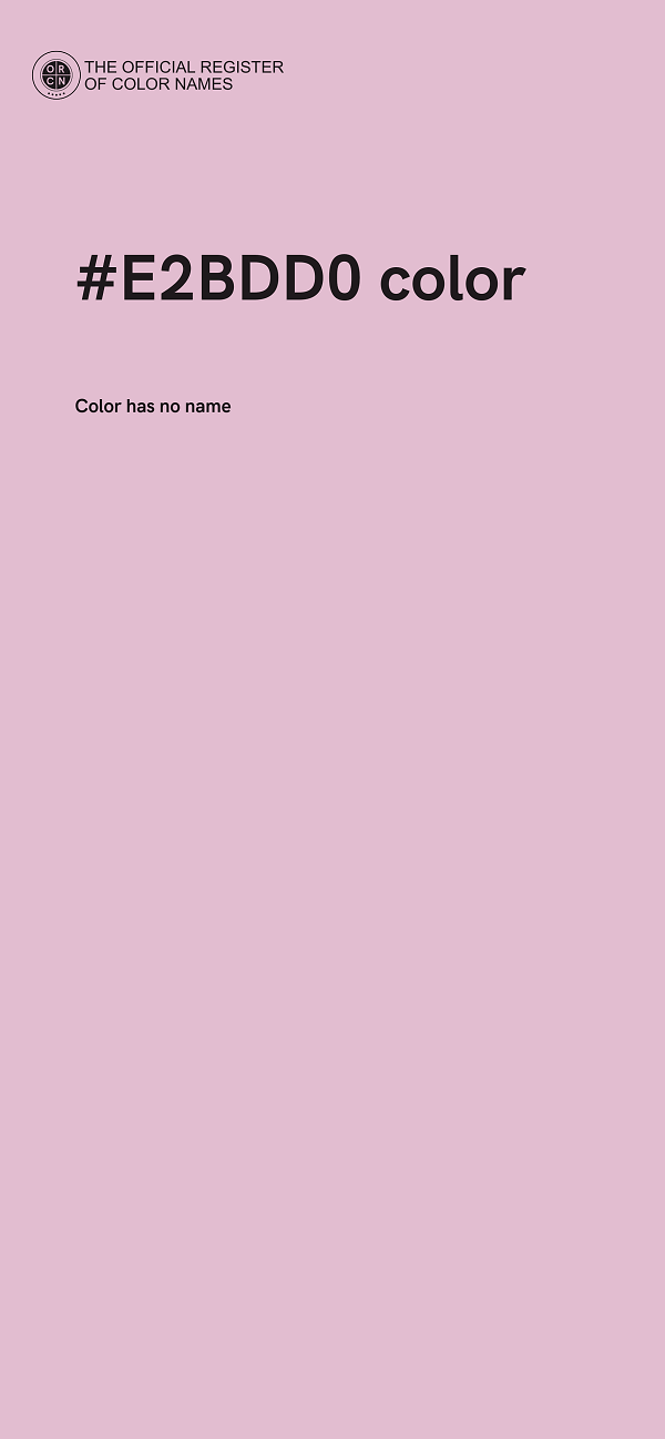 #E2BDD0 color image