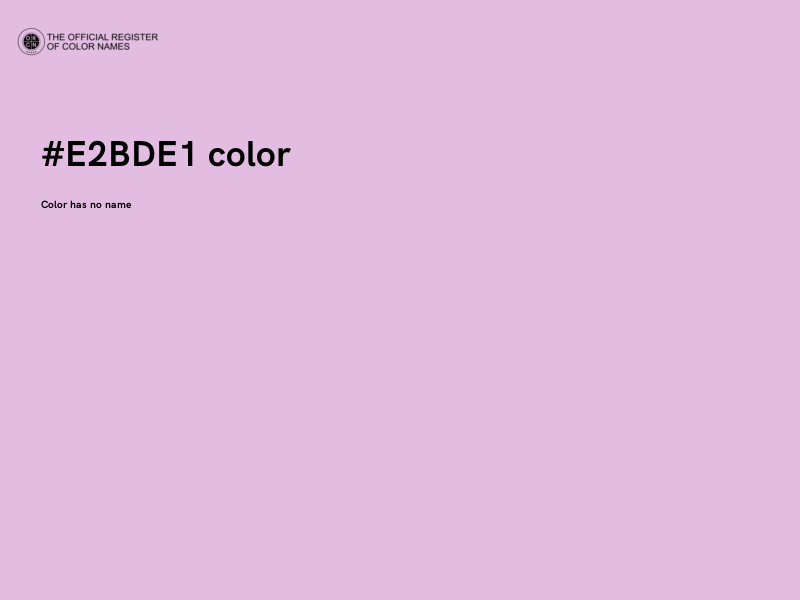 #E2BDE1 color image