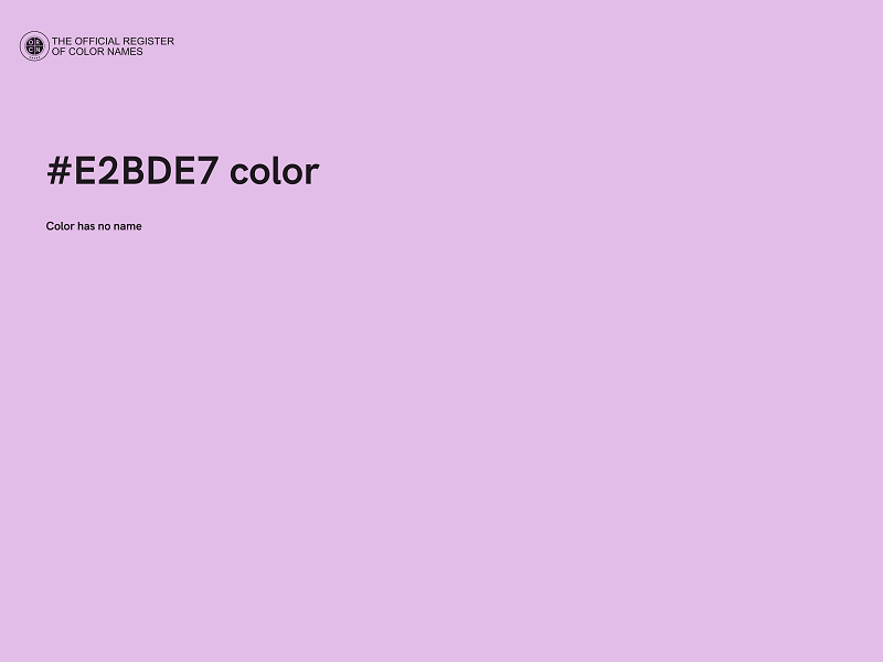 #E2BDE7 color image
