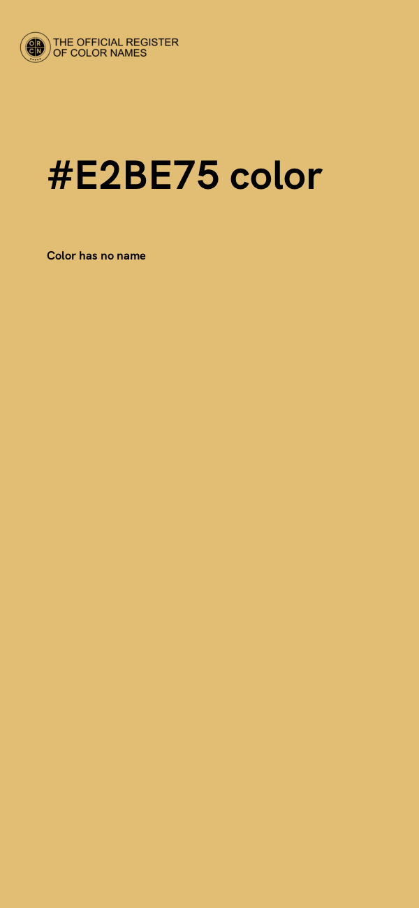 #E2BE75 color image