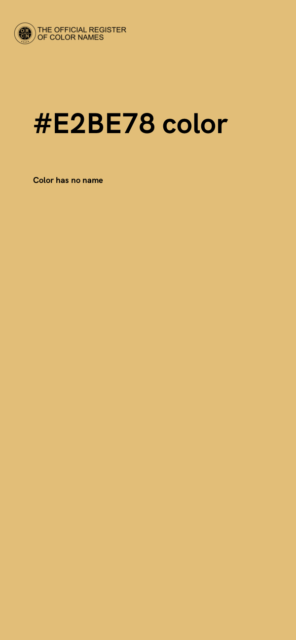 #E2BE78 color image