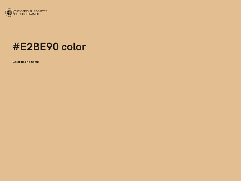 #E2BE90 color image