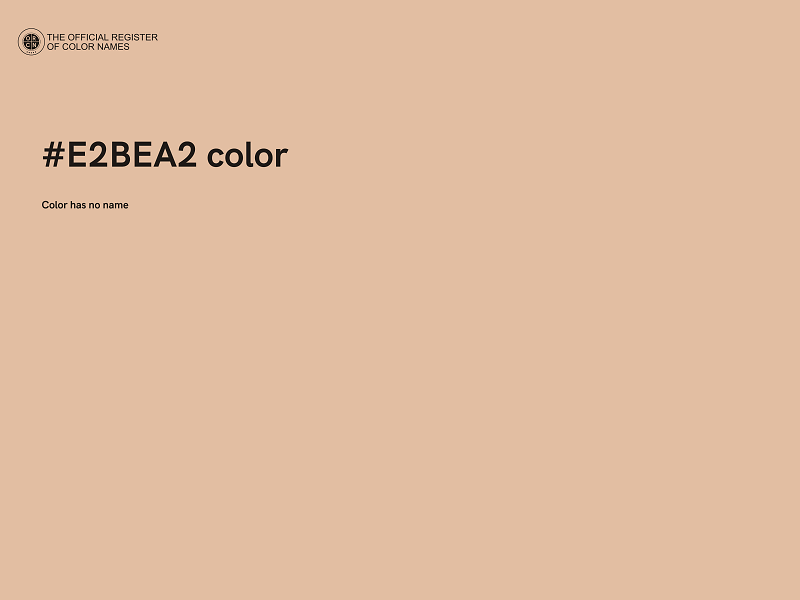 #E2BEA2 color image